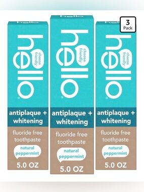 hello Antiplaque & Whitening Toothpaste (3 Pack) NEW!